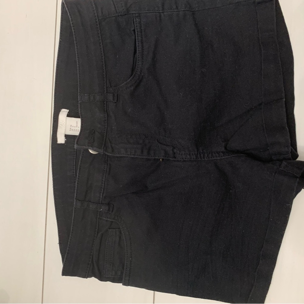 H&M black jean shorts. Great condition! Good staple to have.